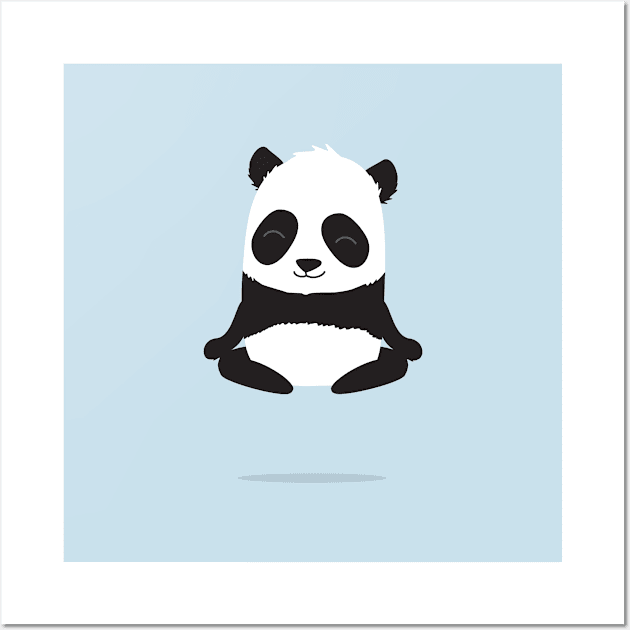 Levitating panda Wall Art by hyperactive